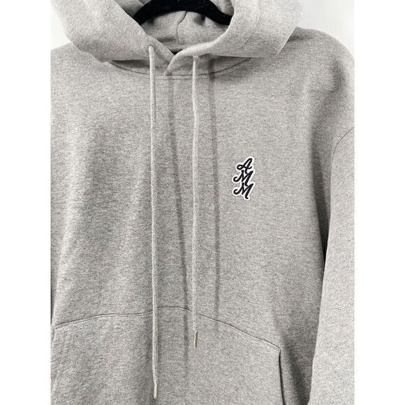 A Ma Maniere Cursive Hoodie Gray Embroidered Cotton Pullover Jordan NWT Sz Small - Picture 4 of 8